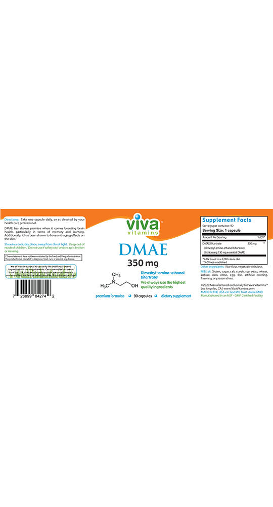 DMAE 350 mg (90 caps)