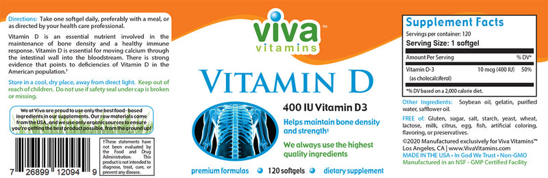 Vitamin D3 (400IU)